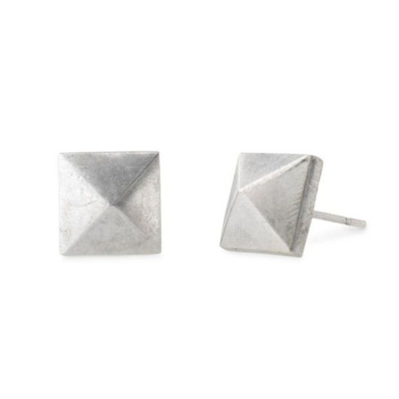 Stella & Dot | Elegantly Edgy⚔️Vintage SILVER Cleopatra Studs - Picture 4 of 5